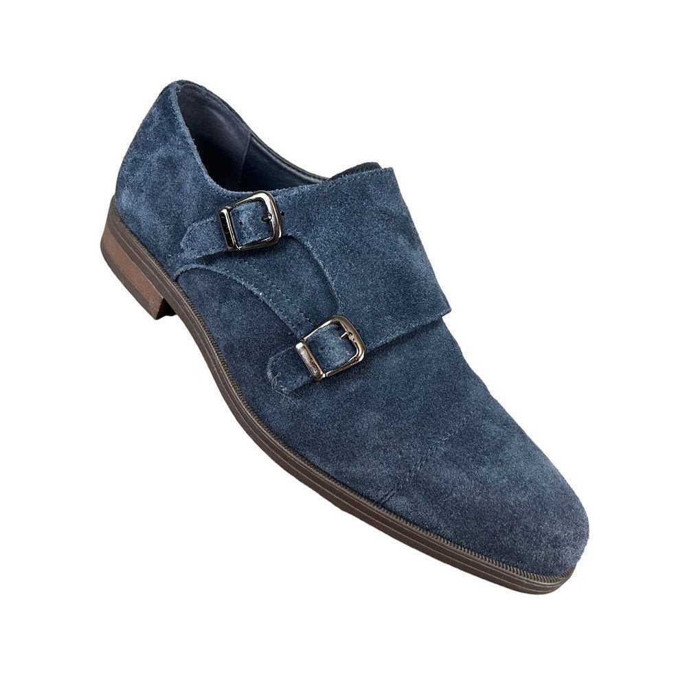 Joseph Abboud Austin Blue Suede Shoes Oxfords Size 8.5